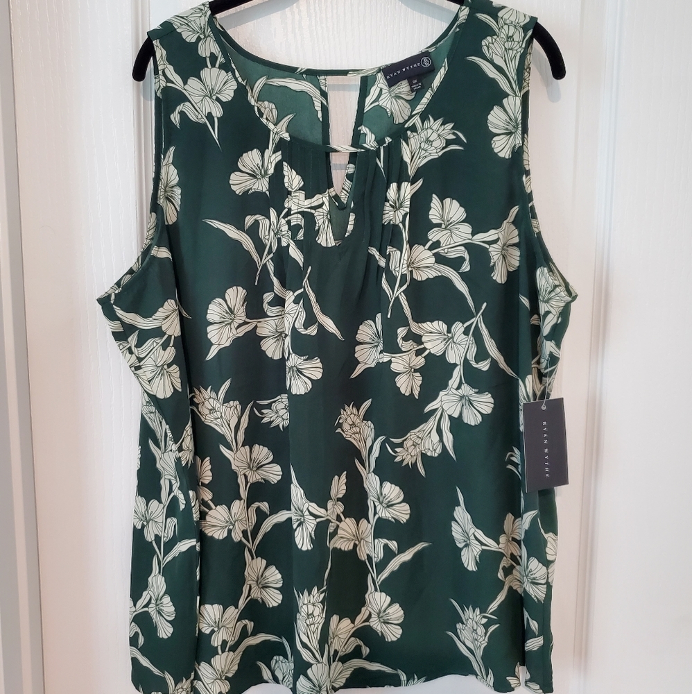 No sleeve floral blouse